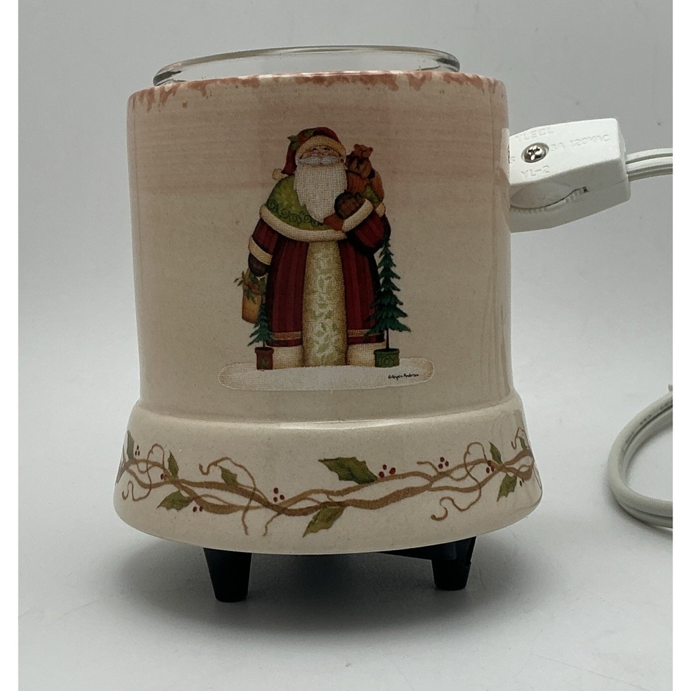 Christmas Electric Wax Melt Burner,‎ Vintage Santa, Corded.
